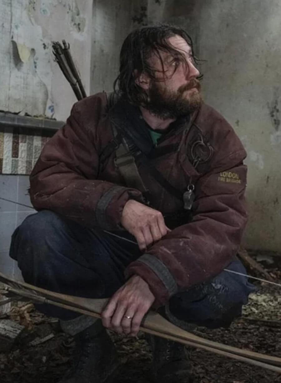 28 Years Later Aaron Taylor-Johnson Maroon Jacket