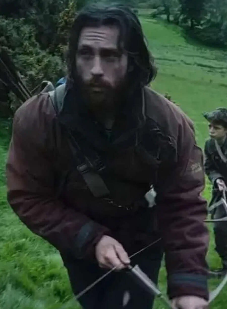 28 Years Later Aaron Taylor-Johnson Maroon Jacket