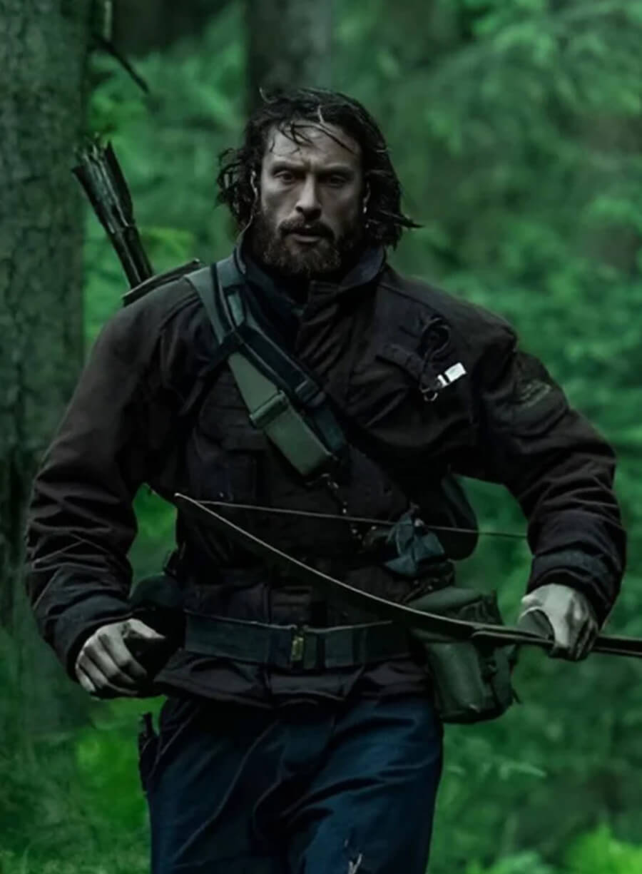 28 Years Later Aaron Taylor-Johnson Maroon Jacket