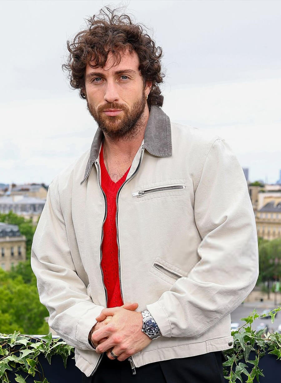 28 Years Later Aaron Taylor-Johnson White Jacket