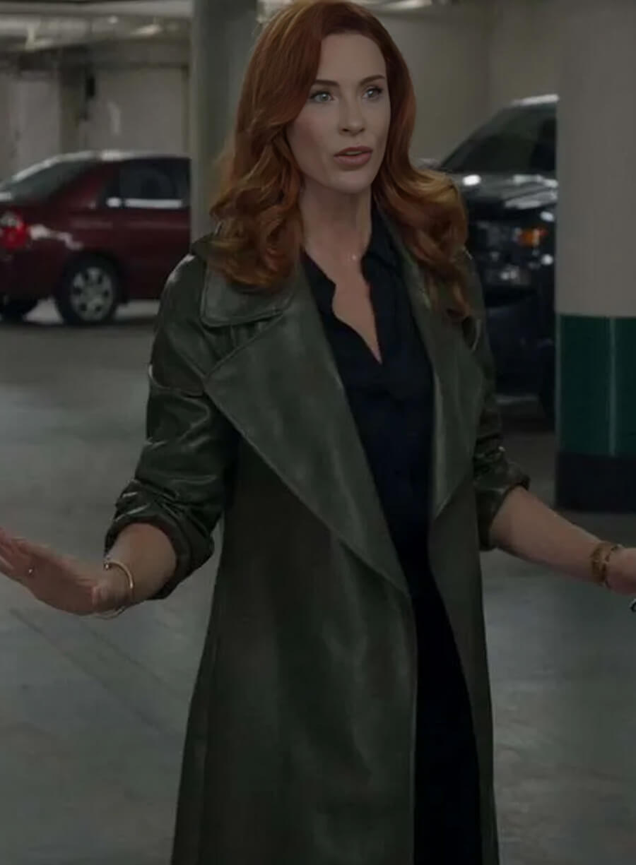 Monica Stevens The Rookie S06 Green Trench Coat