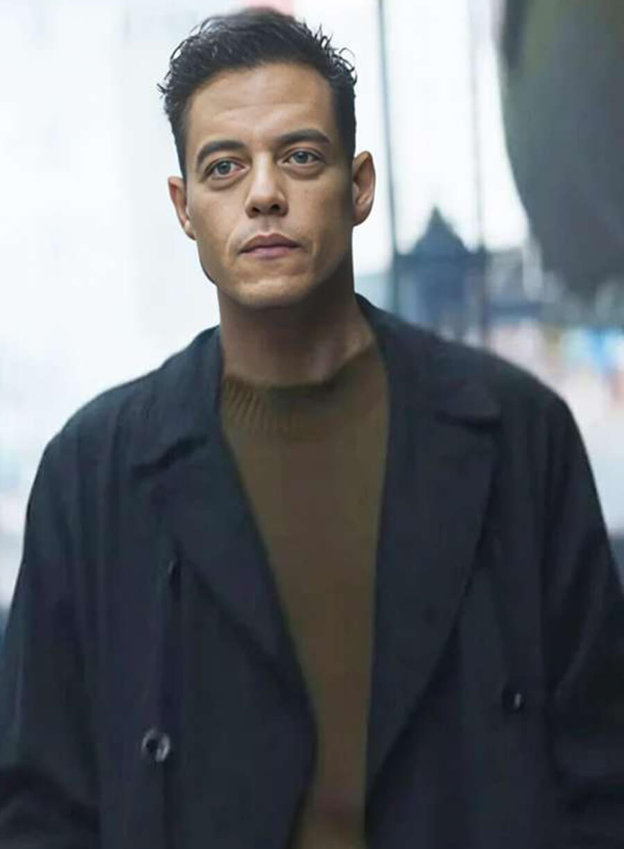 Rami Malek The Amateur 2025 Trench Coat