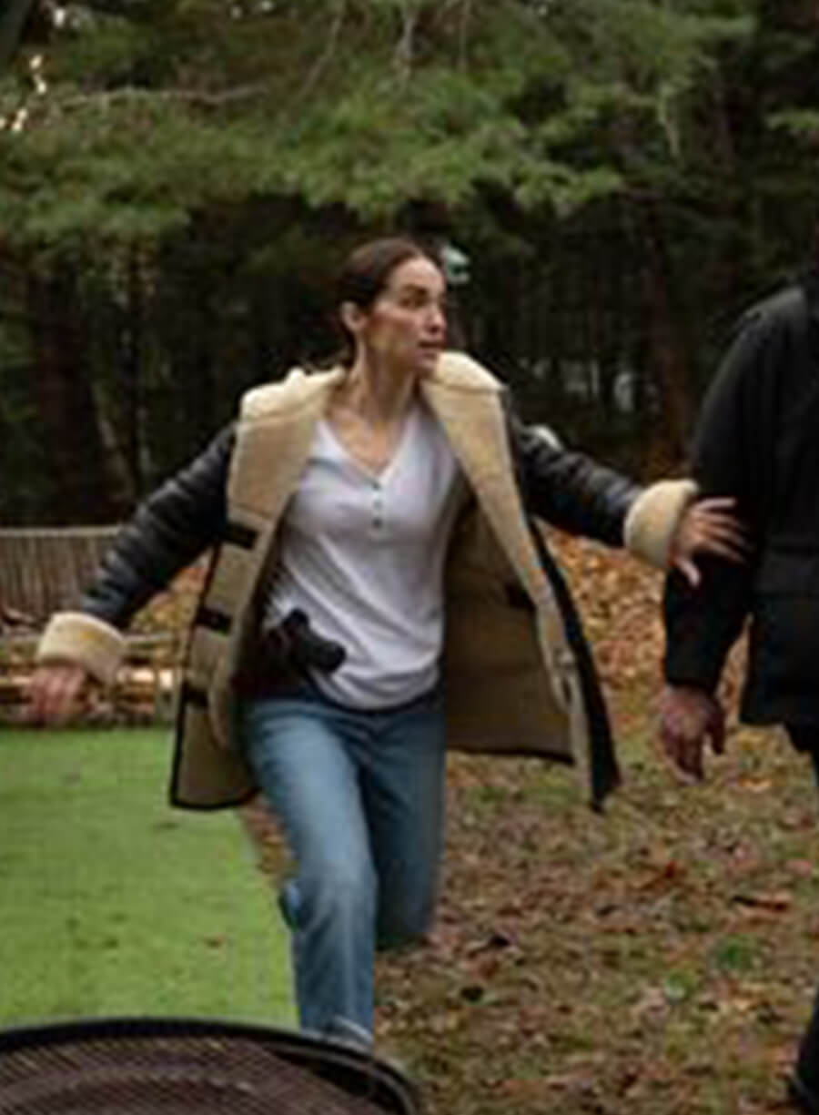 Revival S01 Melanie Scrofano Shearling Hooded Jacket