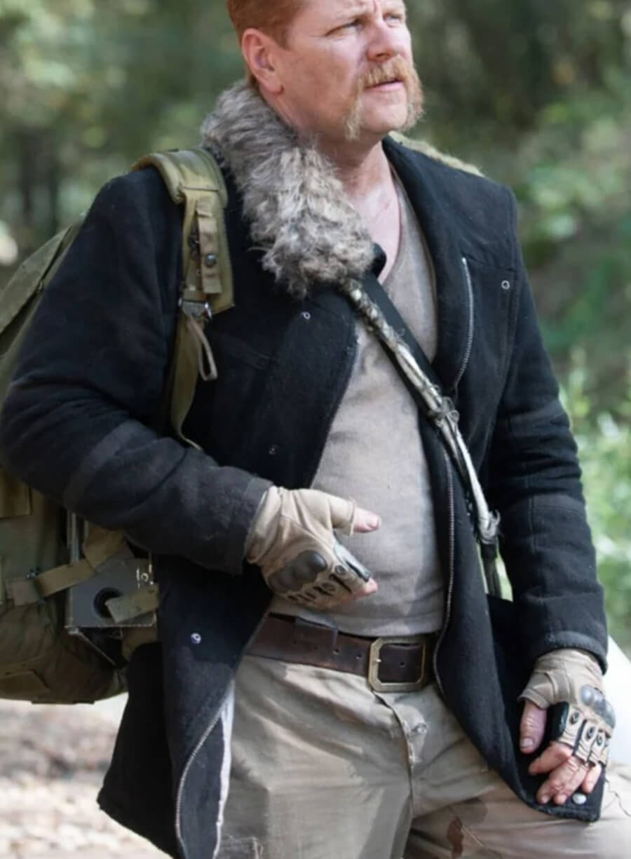 The Walking Dead Abraham Ford Black Wool Jacket