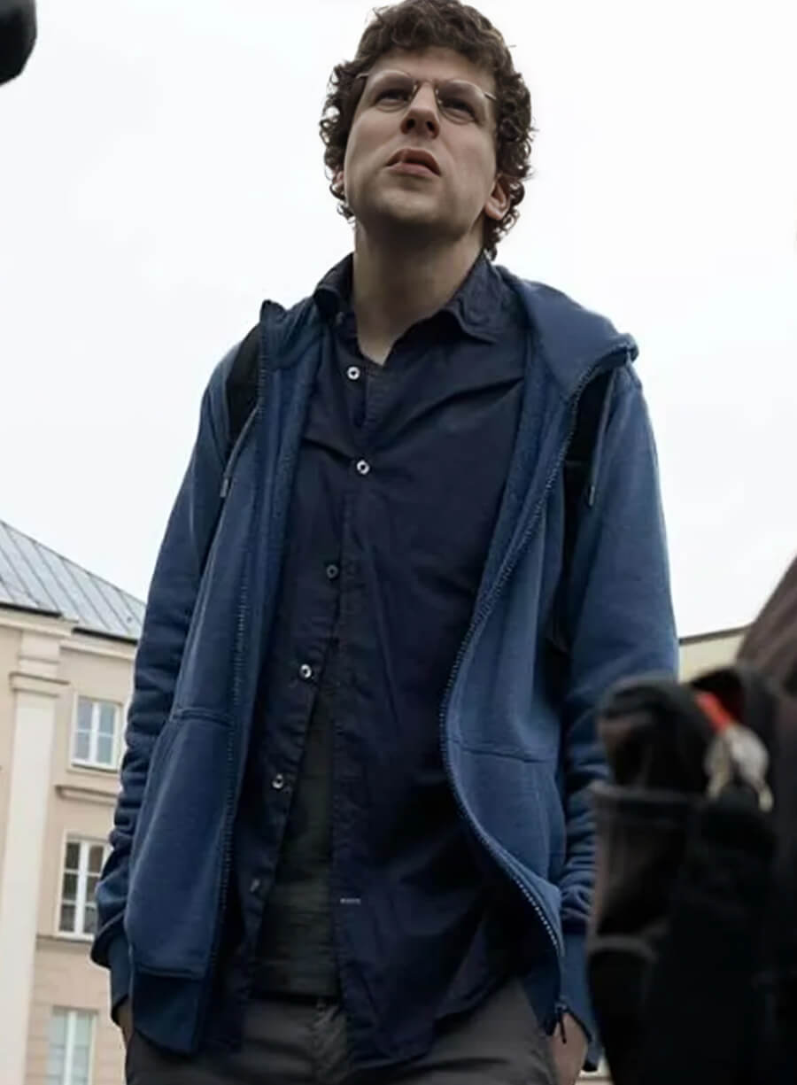 a-real-pain-jesse-eisenberg-blue-hoodie