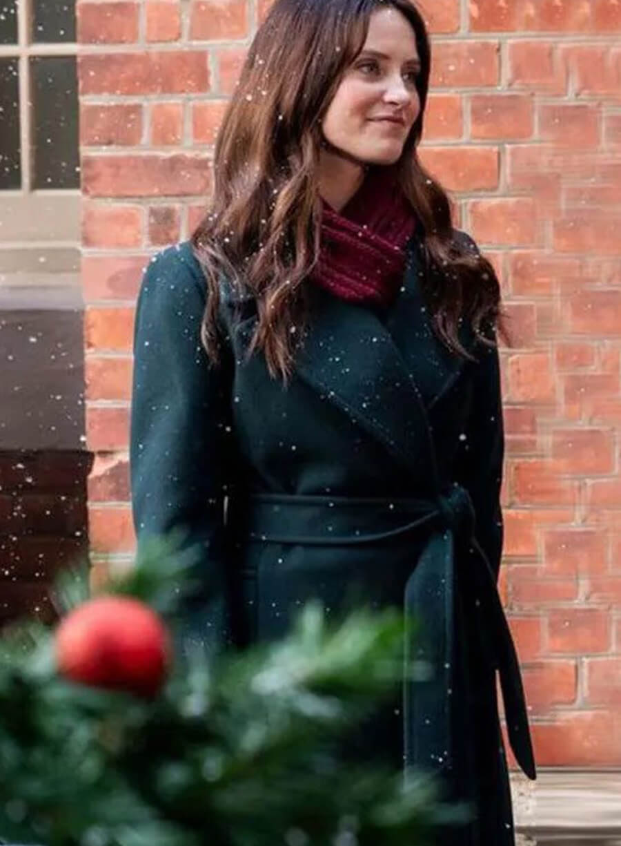 A Vintage Christmas Merritt Patterson Black Trench Coat
