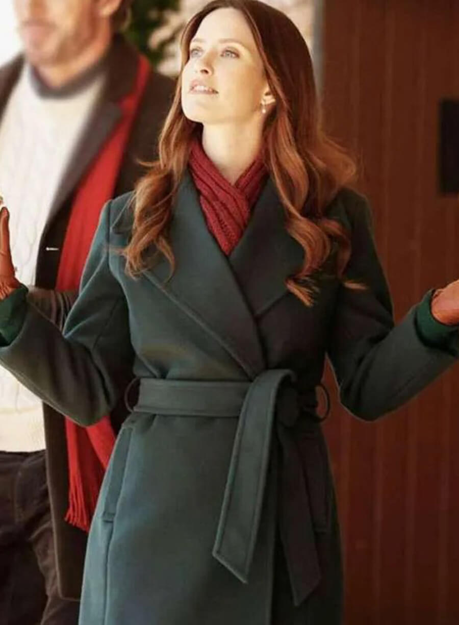 A Vintage Christmas Merritt Patterson Black Trench Coat