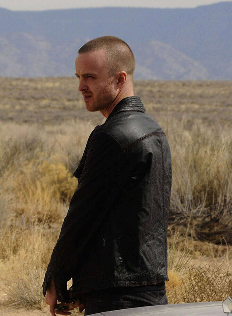 Aaron Paul Breaking Bad Black Jacket