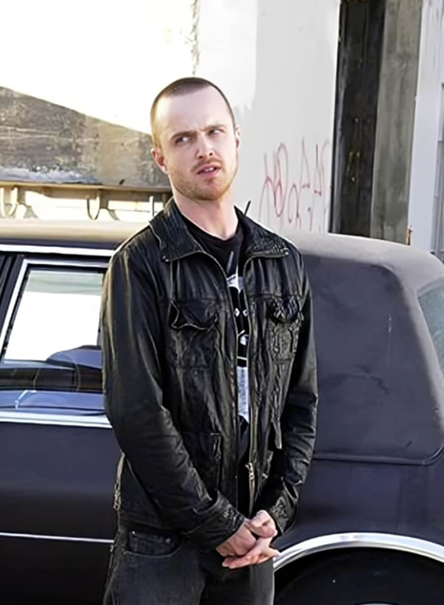 Aaron Paul Breaking Bad Black Jacket