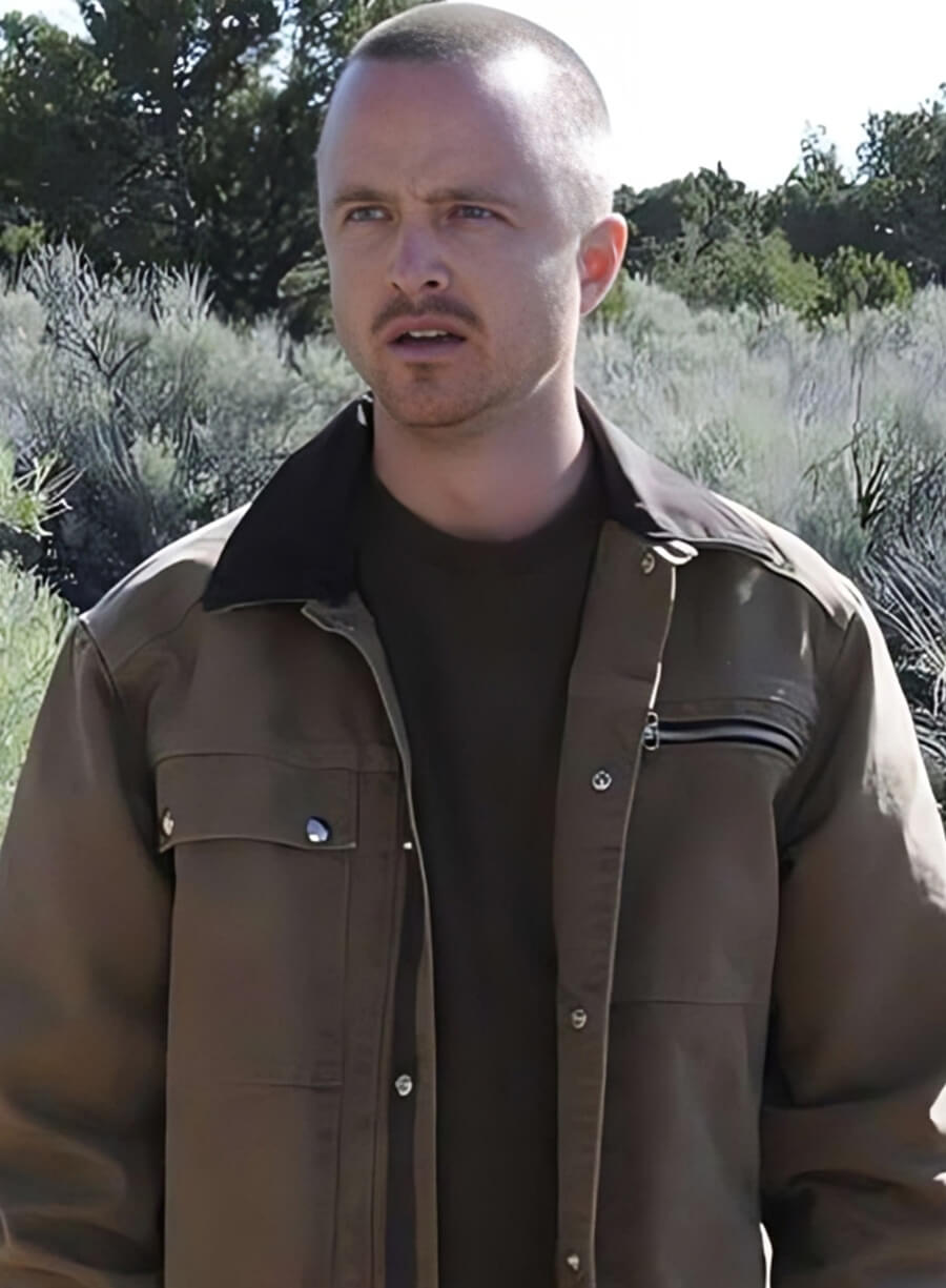 Aaron Paul Breaking Bad Brown Jacket