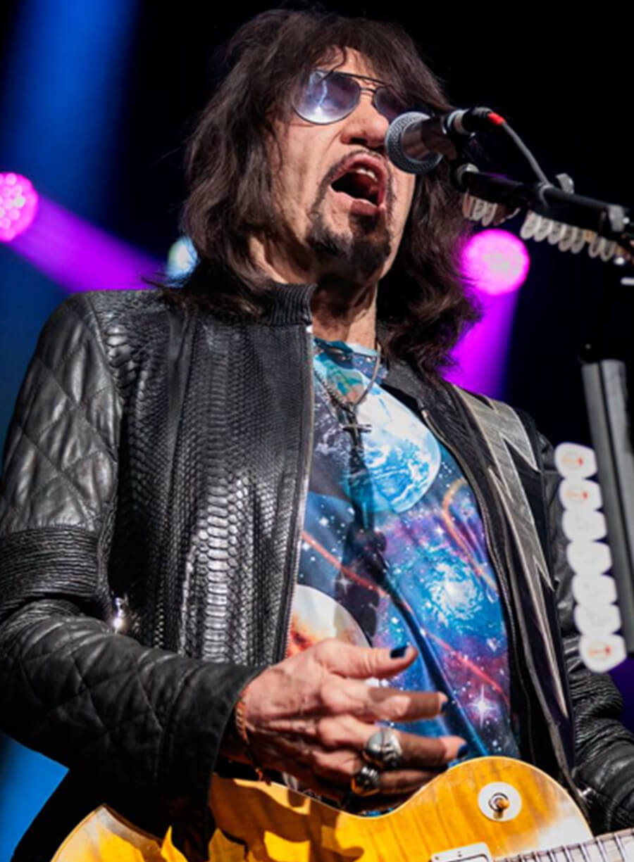 Ace Frehley Kiss Lead Black Leather Jacket