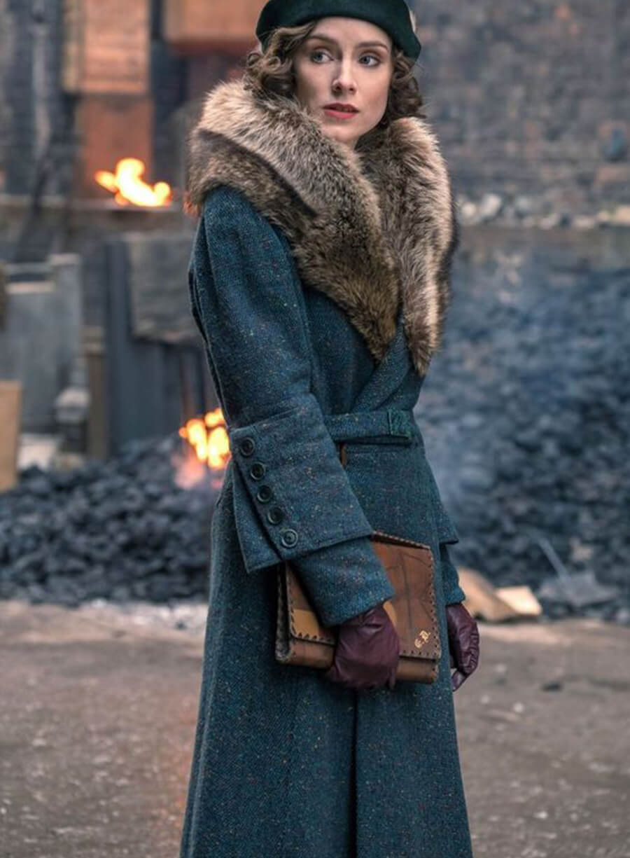 Ada Shelby Peaky Blinders Season 5 Blue Long Coat