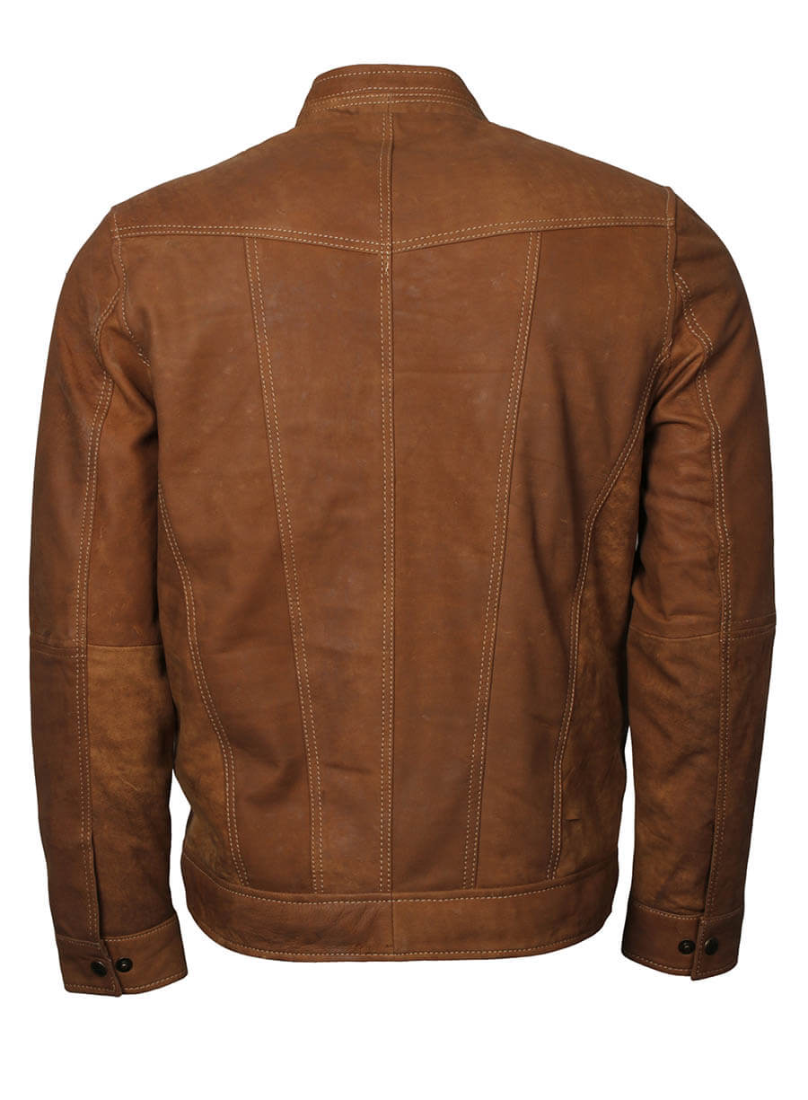 Adonis Men Fashion Tan Jacket