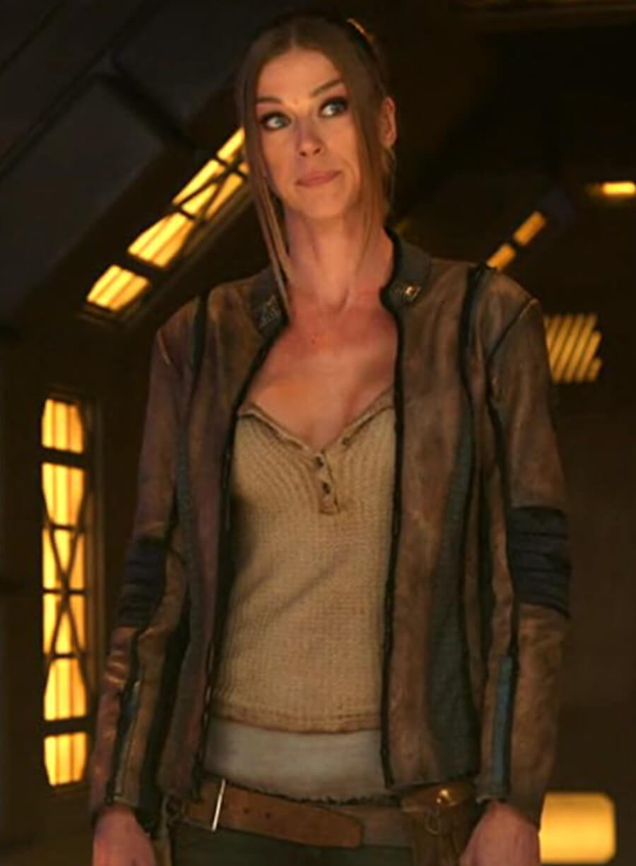 Adrianne Palicki The Orville Brown Leather Jacket