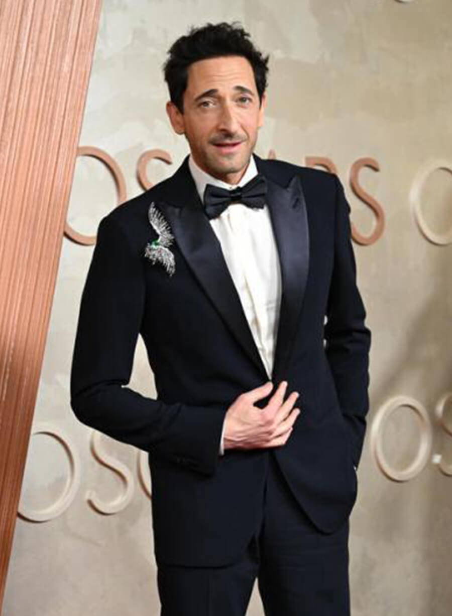 Adrien Brody Oscars Red Carpet 2025 Blazer