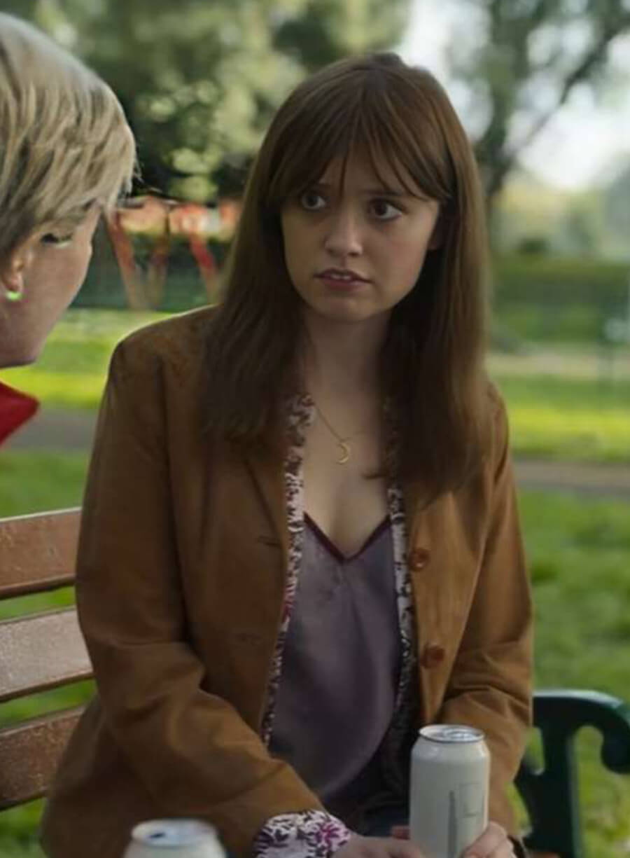 Aimee Lou Wood Toxic Town Brown Blazer