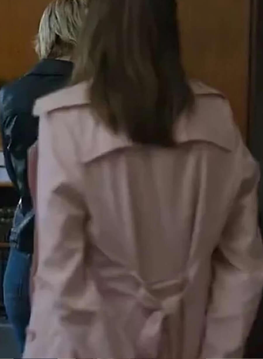 Aimee Lou Wood Toxic Town Pink Coat