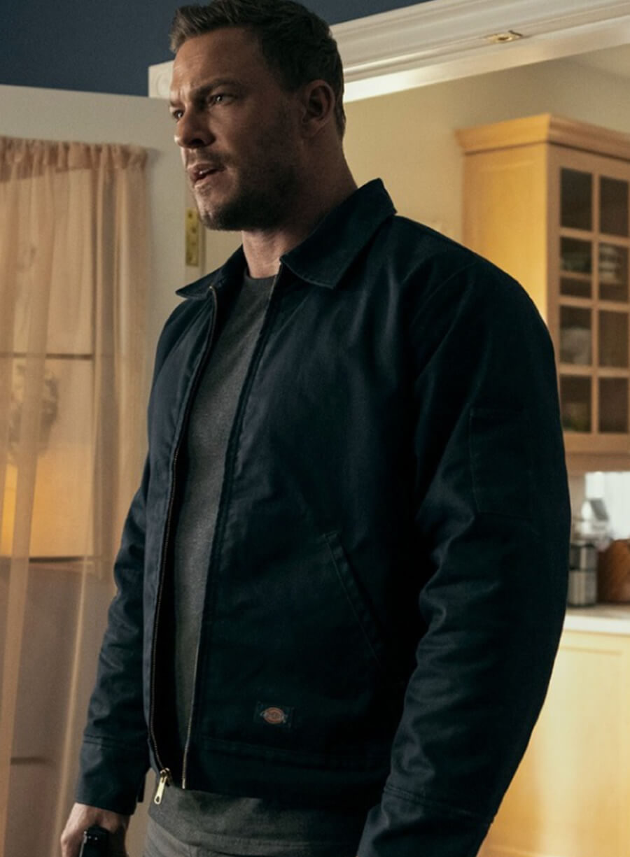 Alan Ritchson Reacher Black Cotton Jacket