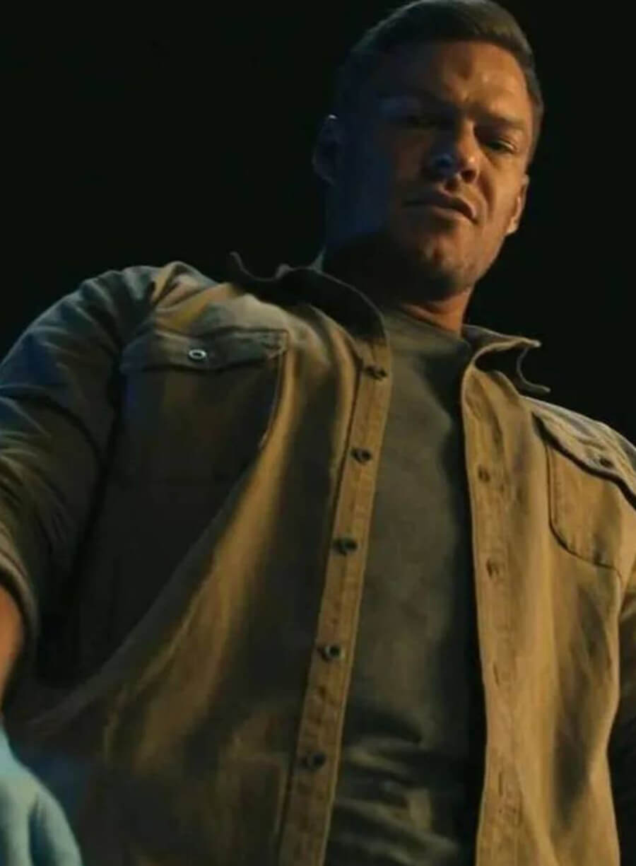 Alan Ritchson Reacher S02 Brown Cotton Jacket