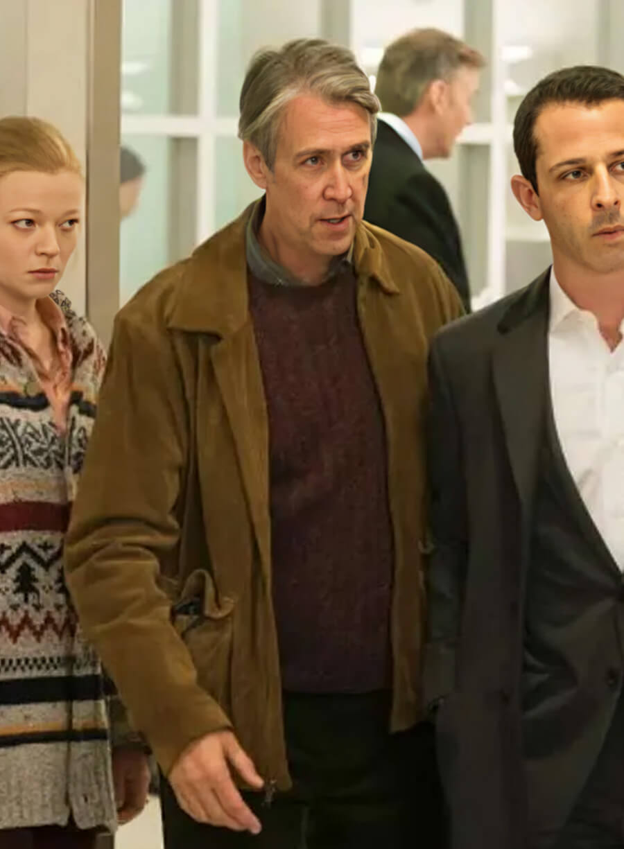 Alan Ruck Succession Suede Leather Jacket
