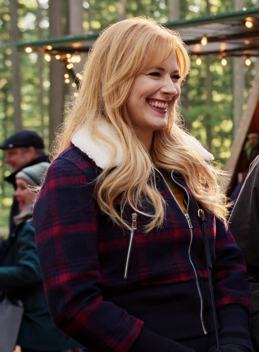 Alexandra Breckenridge Virgin River Plaid Wood Jacket