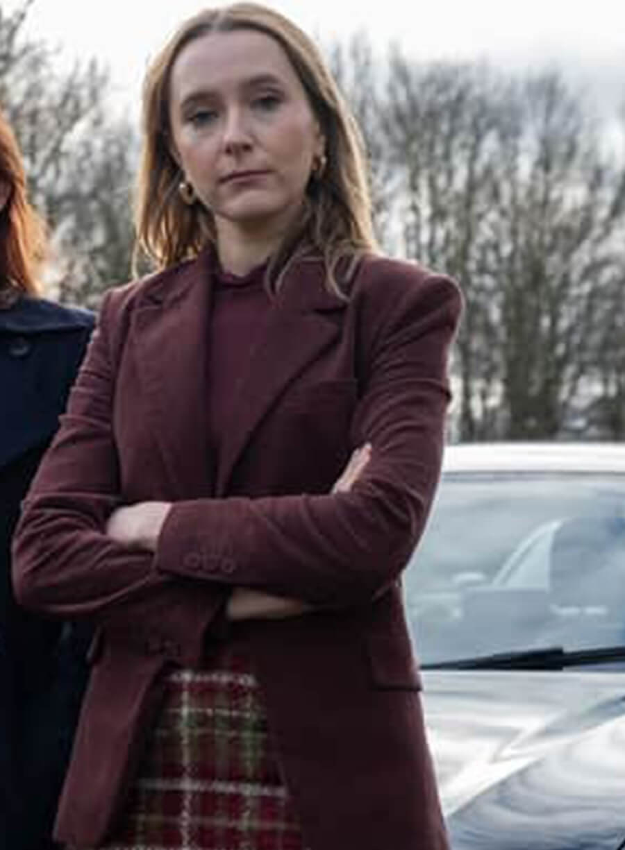 Alison Brooks Code of Silence Maroon Blazer