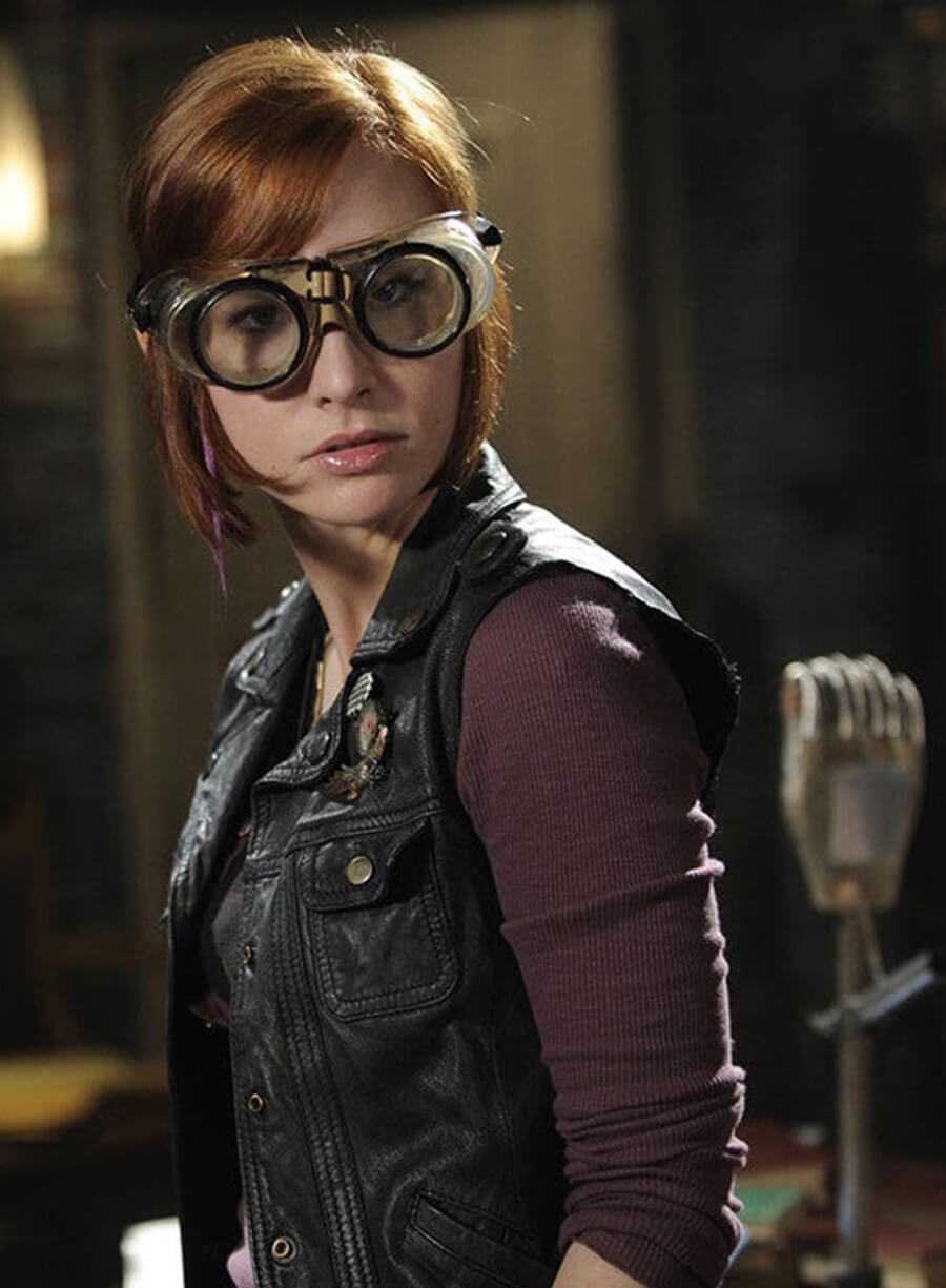 Allison Scagliotti Warehouse 13 Black Leather Vest