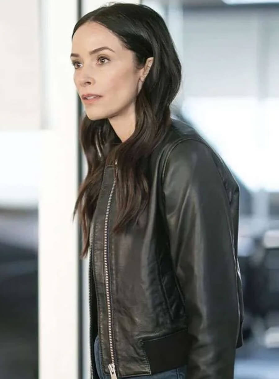 Amber Braeburn 9-1-1 Black Leather Jacket
