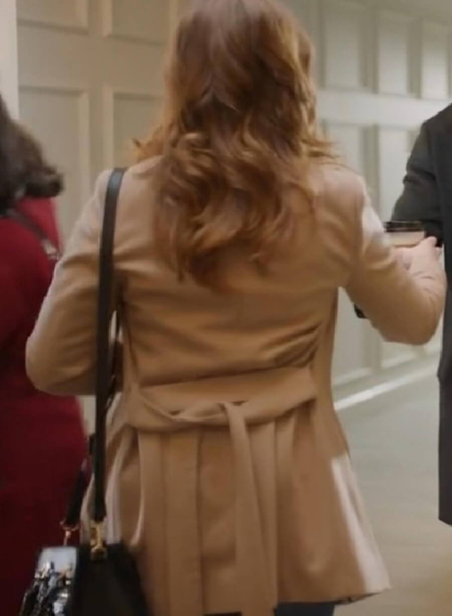 Amy Groening Twas the Date Before Christmas Beige Coat