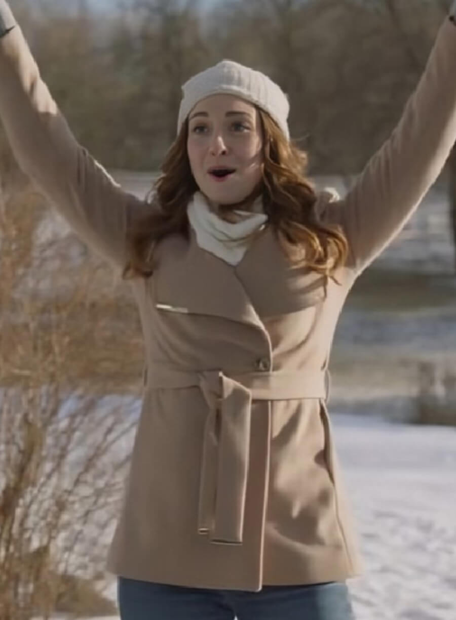 Amy Groening Twas the Date Before Christmas Beige Coat