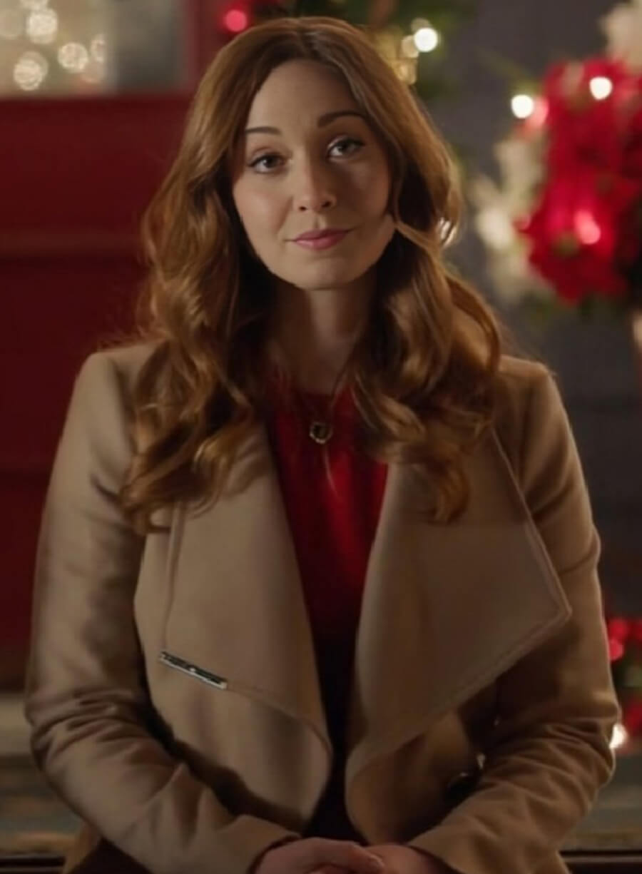 Amy Groening Twas the Date Before Christmas Beige Coat