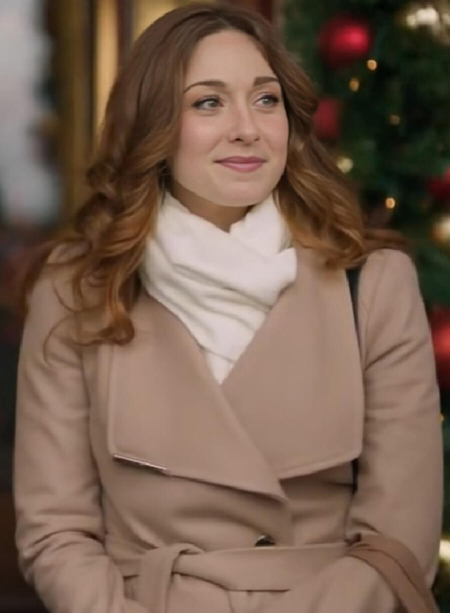 Amy Groening Twas the Date Before Christmas Beige Coat