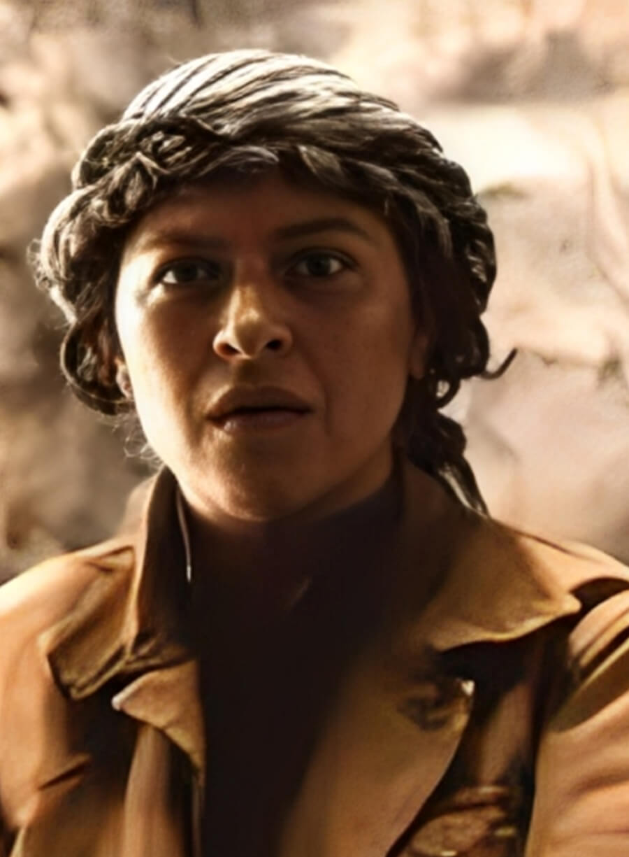 Angela AdamsThe Old Man Tv Series Brown Jacket