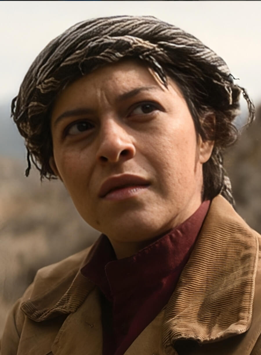 Angela AdamsThe Old Man Tv Series Brown Jacket