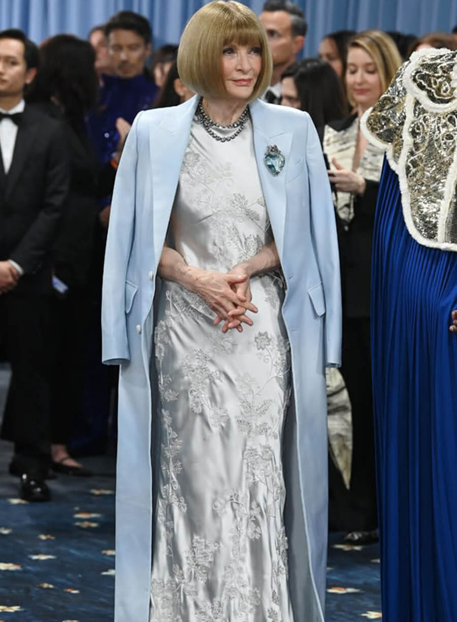 Anna Wintour Met Gala Red Carpet 2025 Coat