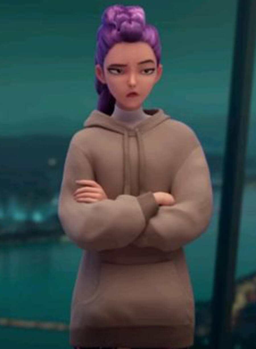 Arden Cho Rumi KPop Demon Hunters Brown Hoodie