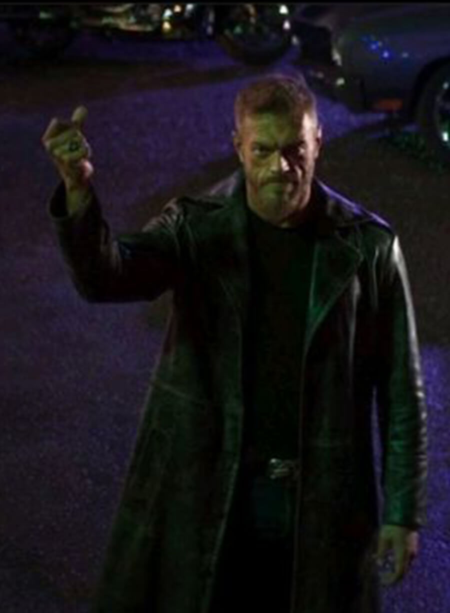 Ares Percy Jackson and the Olympians Black Leather Coat