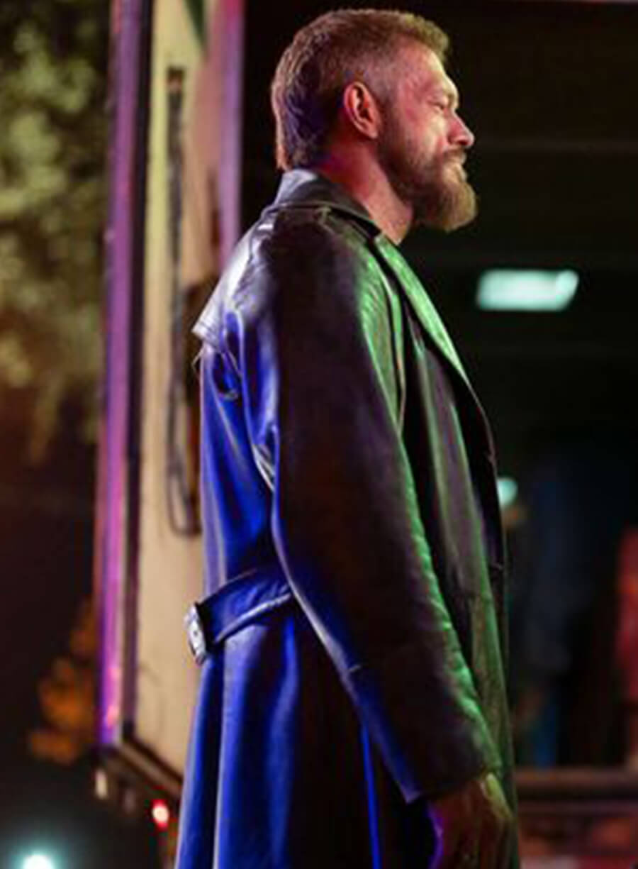 Ares Percy Jackson and the Olympians Black Leather Coat