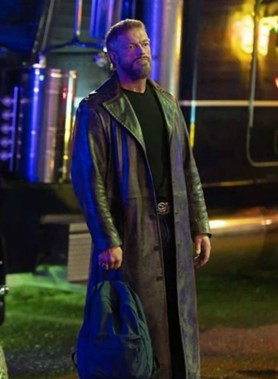 Ares Percy Jackson and the Olympians Black Leather Coat