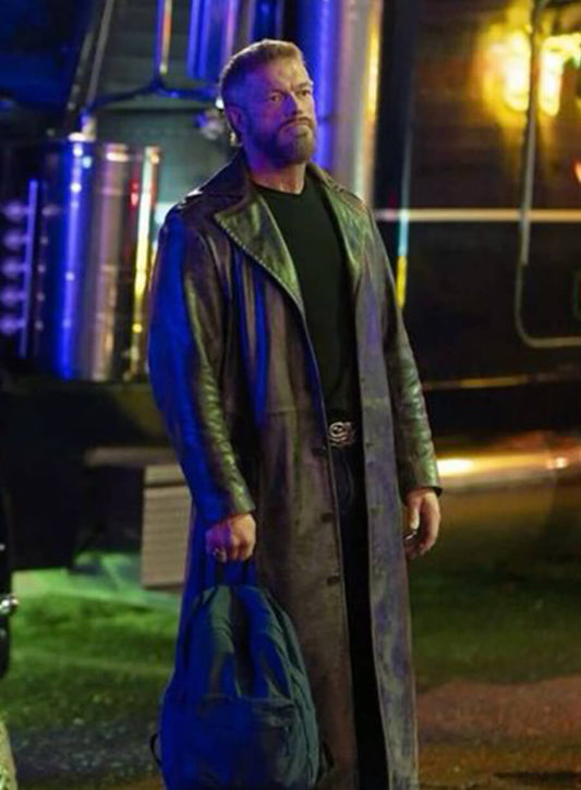 Ares Percy Jackson and the Olympians Black Leather Coat