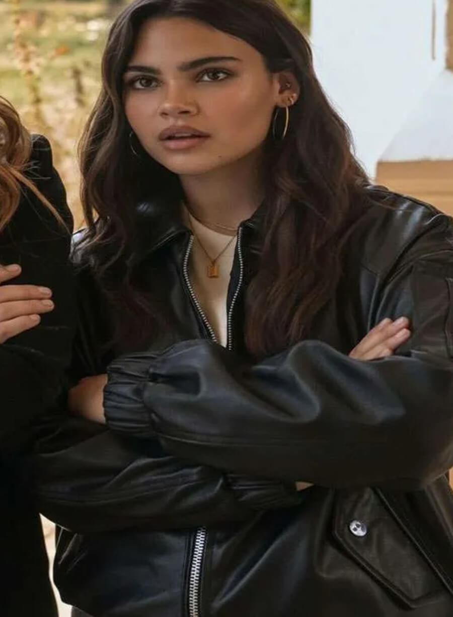 Ariana Greenblatt Now You See Me 3 Black Leather Jacket