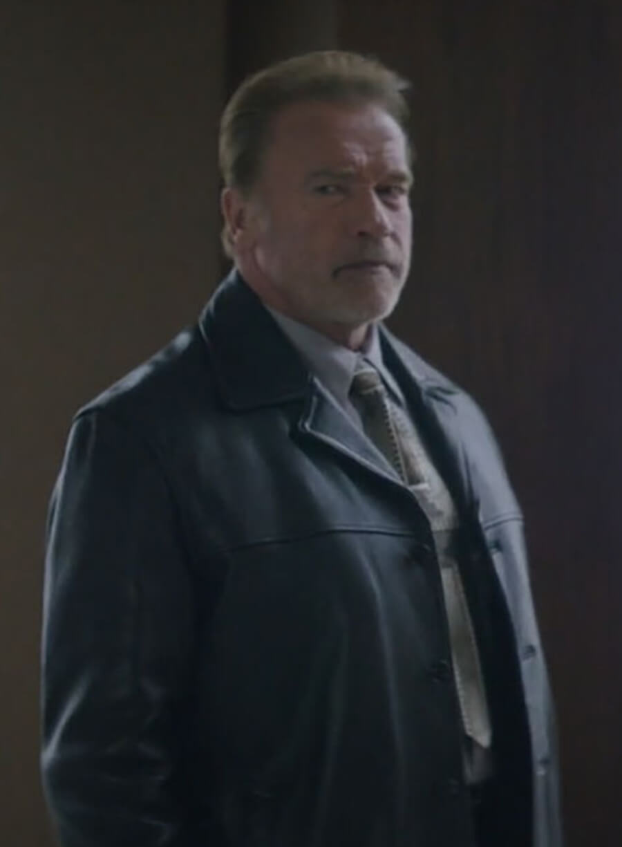 Arnold Schwarzenegger Aftermath Leather Jacket
