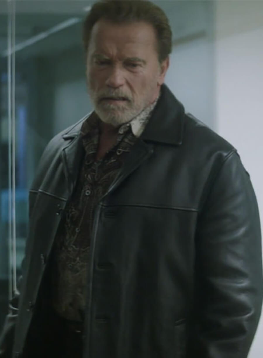 Arnold Schwarzenegger Aftermath Leather Jacket