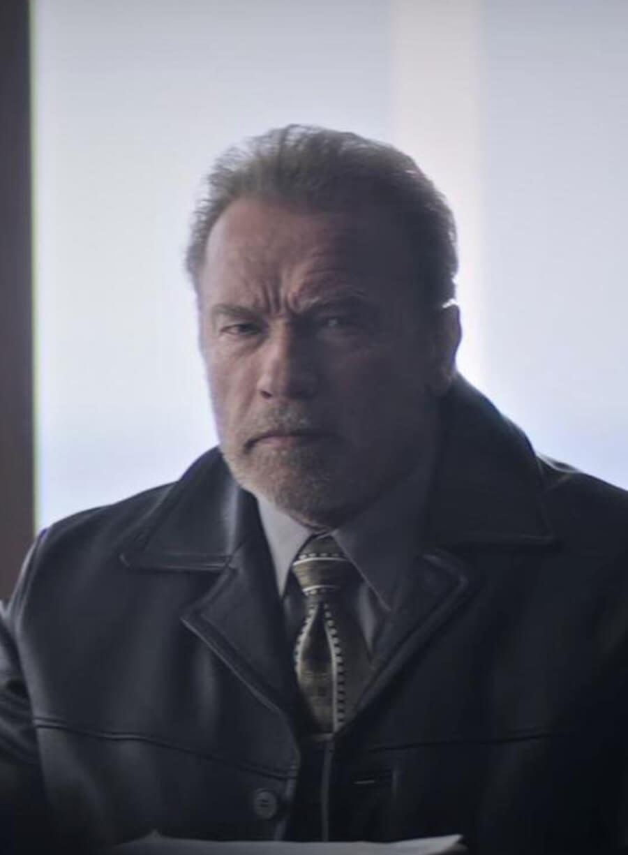 Arnold Schwarzenegger Aftermath Leather Jacket