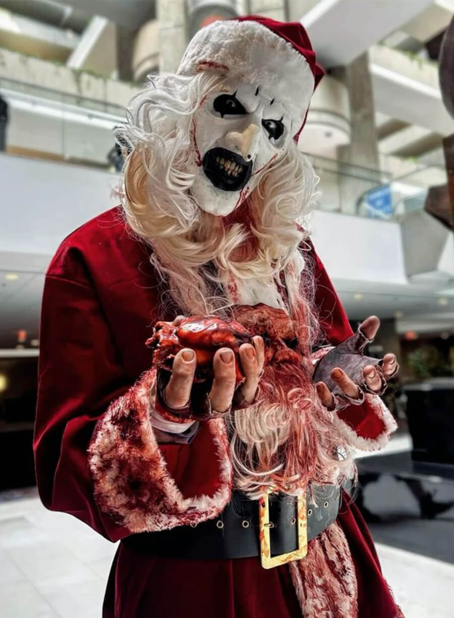 Art the Clown Terrifier 3 Red Santa Jacket