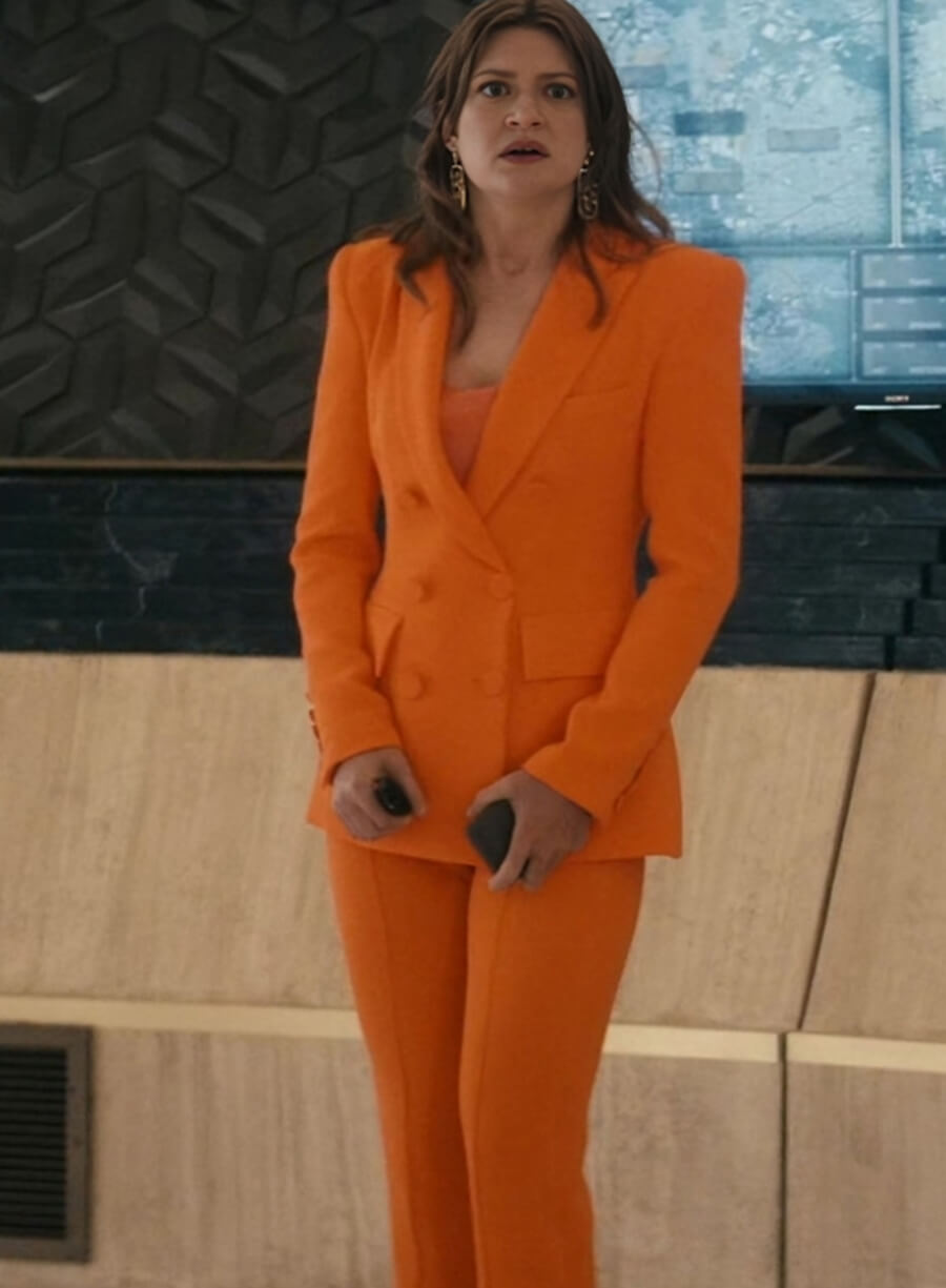 Ashley Barrett Orange Suit