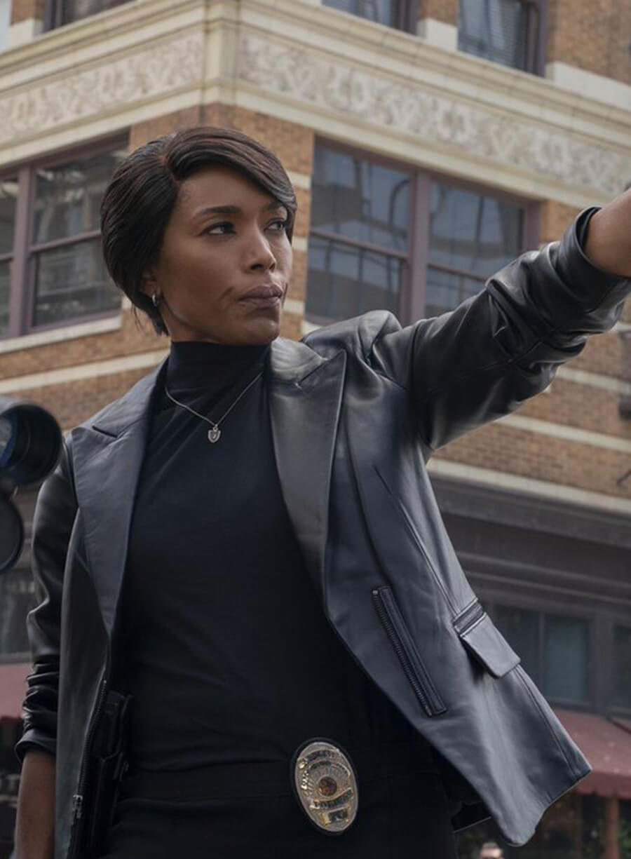 Athena Grant 9-1-1 Black Leather Blazer