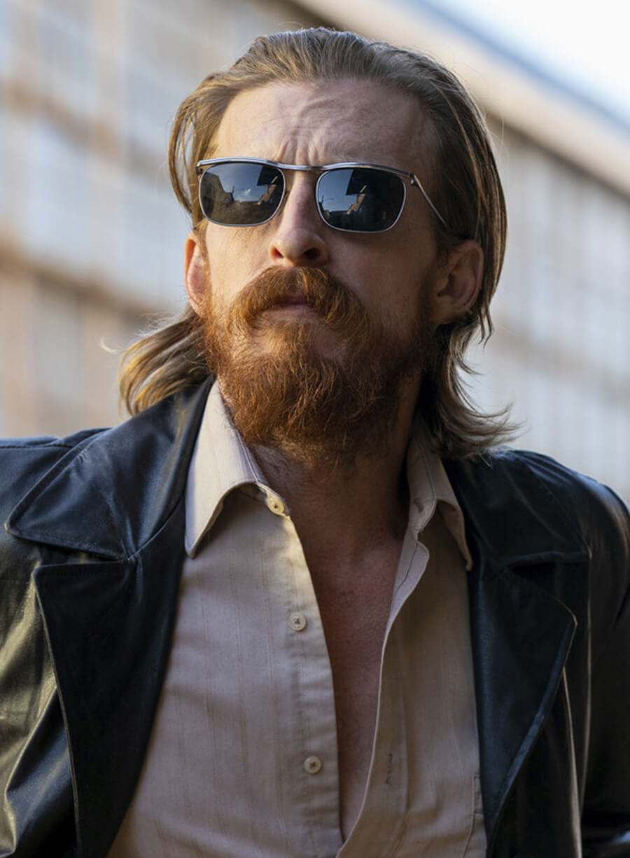 Austin Amelio Jasper Hit Man Black Leather Blazer