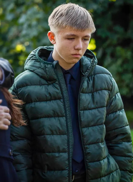 Austin Haynes Unforgivable 2025 Green Puffer Jacket