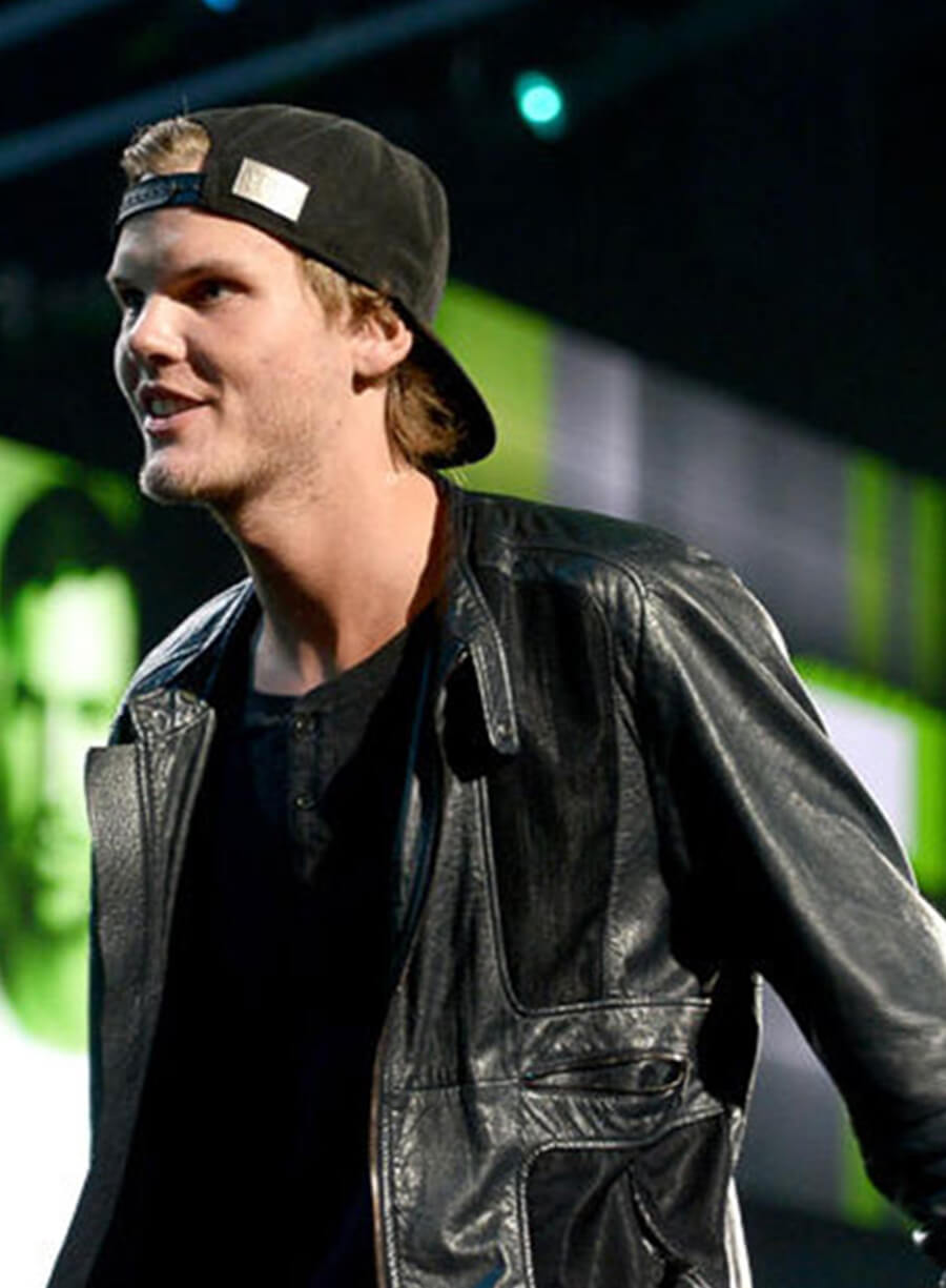 Avicii The American Music Awards Black Leather Jacket